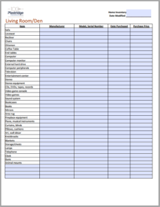 why make a home inventory list before a storm plastridge home inventory form